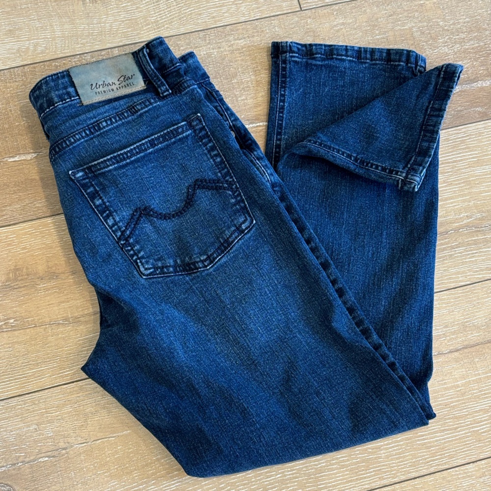Urban Star Men’s Relaxed Fit Straight Leg Jeans